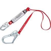 Shock-Absorbing Lanyard, 4', Snap Hook Center, Rebar Hook Leg Ends, Polyester Southpoint Industrial Supply