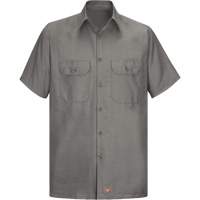 Short Sleeve Ripstop Shirt, Men's, 3X-Large, Grey Southpoint Industrial Supply