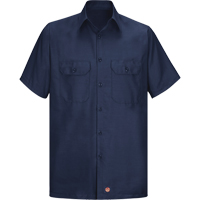 Short Sleeve Ripstop Shirt, Men's, 3X-Large, Navy Blue Southpoint Industrial Supply