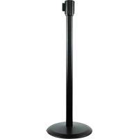 Slimline TensaBarrier&reg; Receiver Post, 38" High, Black Southpoint Industrial Supply