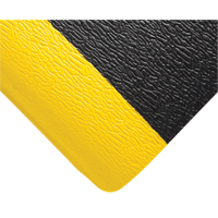 Tapis Deluxe Soft Step No 444, Rugueux, 3' x 5' x 5/8", Noir/Jaune, &eacute;ponge en PVC Southpoint Industrial Supply