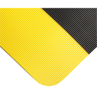 Double Duty Switchboard Mats No.720, Corrugated, 3' x 10' x 5/8", Black/Yellow, PVC Southpoint Industrial Supply