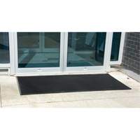 Outdoor Entrance Matting, Rubber, Scraper Type, Textured Pattern, 2' x 2-2/3', Black Southpoint Industrial Supply