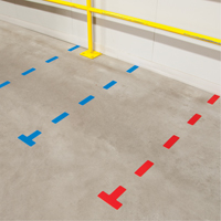 Armor Stripe Lean/5S Markers, Circle, 6" L x 6" W, Orange, Plastic Southpoint Industrial Supply