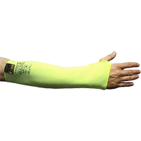 Cut Resistant Sleeve with Thumbhole, Taeki 5, 18", EN 388 Level 4, High Visibility Yellow Southpoint Industrial Supply