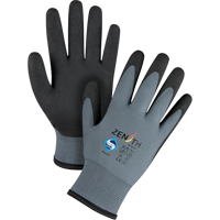 Gants enduits de premi&egrave;re qualit&eacute; ZX-30°, 9/Grand, R&ecirc;vetement PVC, Calibre 15, Enveloppe en Nylon Southpoint Industrial Supply