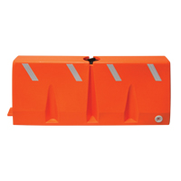 Traffic Barriers, Water-Filled, 62.25" L x 24" H, Orange SFU851 | Southpoint Industrial Supply