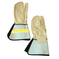 1 Finger Lineman's Glove, Medium, Grain Cowhide Palm SFV030 | Southpoint Industrial Supply