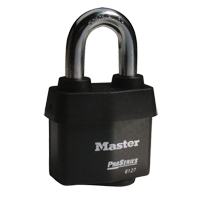 ProSeries&reg; Weather Tough&reg; Padlock, Black, Keyed Different, Laminated Steel, 2-5/8" Width Southpoint Industrial Supply
