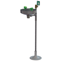 Eye/Face Wash Station with Stainless Bowl, Pedestal Installation, Stainless Steel Bowl SFV156 | Southpoint Industrial Supply