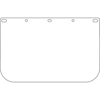 Dynamic Die Cut Faceshield Visor, PETG, Clear Tint Southpoint Industrial Supply