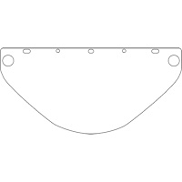 Dynamic Die Cut Faceshield Visor, PETG, Clear Tint Southpoint Industrial Supply