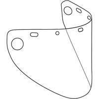 Dynamic Die Cut Formed Faceshield Visor, Polycarbonate, Clear Tint Southpoint Industrial Supply