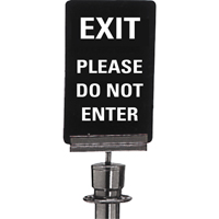 "Exit: Please Do Not Enter" Crowd Control Sign, 11" x 7", Plastic, English Southpoint Industrial Supply