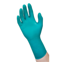 Gants jetables r&eacute;sistants aux produits chimiques 93-260, T-petit, N&eacute;opr&egrave;ne/Nitrile, 7,8 mils, Sans poudre, Vert Southpoint Industrial Supply