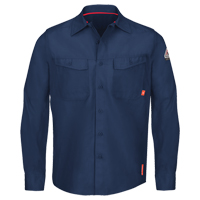 IQ Endurance&reg; Men's Work Shirts, Small, Navy Blue Southpoint Industrial Supply