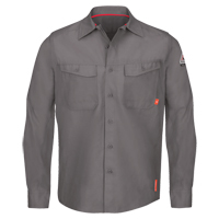 IQ Endurance&reg; Men's Work Shirts, Small, Grey Southpoint Industrial Supply