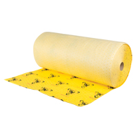 Rouleaux d'avertissement de premi&egrave;re qualit&eacute; - absorbants haute visibilit&eacute;, Lourd, 150' lo x 36" la, Absorption 57 gal. Southpoint Industrial Supply