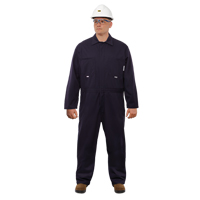 UltraSoft<sup>®</sup> Arc Flash & FR Coveralls, Size 46, Navy Blue, 12.4 cal/cm2 SGC558 | Southpoint Industrial Supply