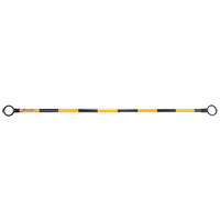 Telescopic Barricade Bar, 85" Extended Length, Black/Yellow Southpoint Industrial Supply