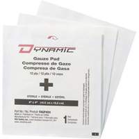 Gaze Dynamic, Tampon, 4" lo x 4" la, St&eacute;rile, Dispositif m&eacute;dical Classe 1 Southpoint Industrial Supply