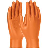 Gants jetables ambidextres Grippaz Skins, Petit, Nitrile, 6 mils, Sans poudre, Orange Southpoint Industrial Supply