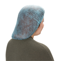 Bonnet bouffant pliss&eacute;, Polypropyl&egrave;ne, 21", Bleu Southpoint Industrial Supply