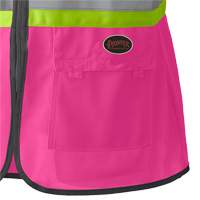 139PK Women's Safety Vest, Pink, X-Small, Polyester Southpoint Industrial Supply