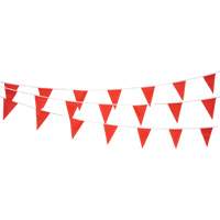 Cordon de fanions, 60' lo, Rouge Southpoint Industrial Supply