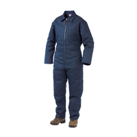 Lined Twill Coveralls, Men's, Navy Blue, Size Large Southpoint Industrial Supply