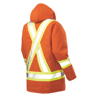 Parka de s&eacute;curit&eacute;, Orange haute visibilit&eacute;, Grand Southpoint Industrial Supply