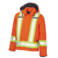 Manteau de s&eacute;curit&eacute;, Orange haute visibilit&eacute;, Grand Southpoint Industrial Supply