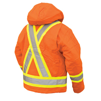 Manteau de s&eacute;curit&eacute;, Orange haute visibilit&eacute;, Grand Southpoint Industrial Supply