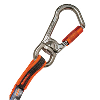 Squids&reg; 3109F(x) Double-Locking Tool Lanyard with Swivel, Bungee, Carabiner/Loop Southpoint Industrial Supply