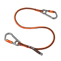 Squids&reg; 3118F(x) Locking Tool Lanyard, Bungee, Dual Carabiner Southpoint Industrial Supply