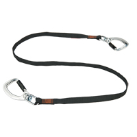 Squids&reg; 3139  Double-Locking Tool Lanyard with Swivel, Fixed Length, Dual Carabiner Southpoint Industrial Supply