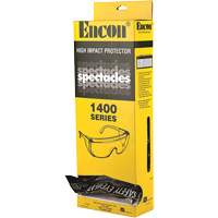 Lunettes de s&eacute;curit&eacute; s&eacute;rie 1400 Veratti Tuff Spec avec boîte distributrice Encon, Lentille Transparent, ANSI Z87+/R&eacute;pond ou surpasse la norme CSA Z94.3 Southpoint Industrial Supply