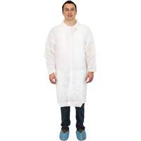 Lab Coat, Polypropylene, White, Medium Southpoint Industrial Supply