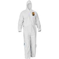 Kleenguard A40 Coveralls with Breathable Back, Large, Blue/White, Microporous/SMS Southpoint Industrial Supply