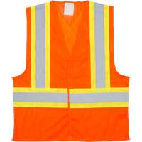 Veste de s&eacute;curit&eacute; pour la circulation, Orange haute visibilit&eacute;, Moyen, Polyester Southpoint Industrial Supply