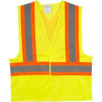 Veste de s&eacute;curit&eacute; pour la circulation, Jaune lime haute visibilit&eacute;, Moyen, Polyester Southpoint Industrial Supply