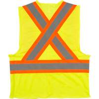 Veste de s&eacute;curit&eacute; pour la circulation, Jaune lime haute visibilit&eacute;, Moyen, Polyester Southpoint Industrial Supply