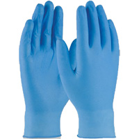 Gants jetables, Petit, Nitrile, 4 mils, Sans poudre, Bleu Southpoint Industrial Supply