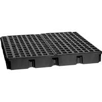 Plateforme de d&eacute;versement modulaire, Capacit&eacute; de d&eacute;versement 60,5 gal. US, 51,5'' x 51,5'' x 6,5" Southpoint Industrial Supply
