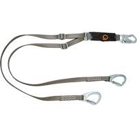 V-Series Tie-Back Lanyard, 6', Carabiner Center, Snap Hook Leg Ends, Polyester Southpoint Industrial Supply