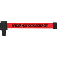 PLUS Banner Cassette, Danger High Voltage Keep Out, 15', Red Tape Southpoint Industrial Supply