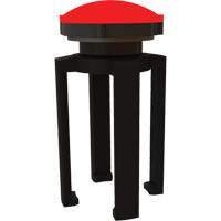 Balise stroboscopique rouge et support pour le syst&egrave;me de barri&egrave;re PLUS, Noir Southpoint Industrial Supply