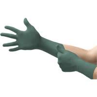 Gants Dura Flock, Petit, Nitrile, 8 mils, Sans poudre, Vert Southpoint Industrial Supply