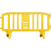 Movit Barricade, Interlocking, 78" L x 39" H, Yellow SGN468 | Southpoint Industrial Supply