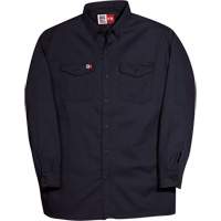 Westex UltraSoft&reg; Button Down Shirt, Small, Navy Blue Southpoint Industrial Supply
